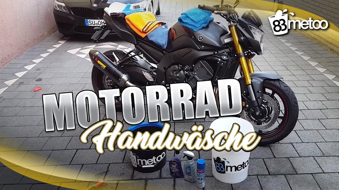 Schonende Motorrad Handw&auml;sche 2 Eimer Methode mit Caramba Motorradreiniger Motorradw&auml;sche 83metoo