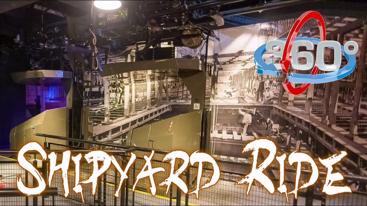 Shipyard Ride in Titanic Museum, Belfast [ 5.7K, 360VR ]