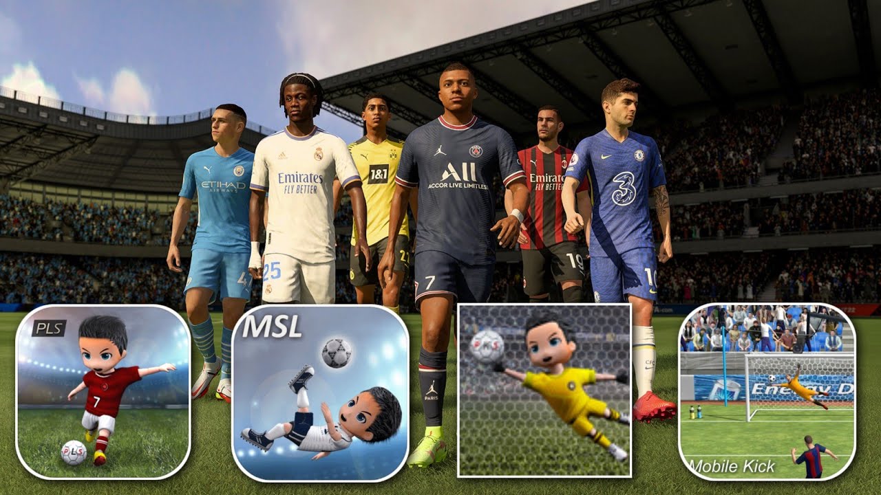 PRO LEAGUE SOCCER против MOBILE LEAGUE SOCCER против PRO KICK SOCCER против MOBILE KICK SOCCER