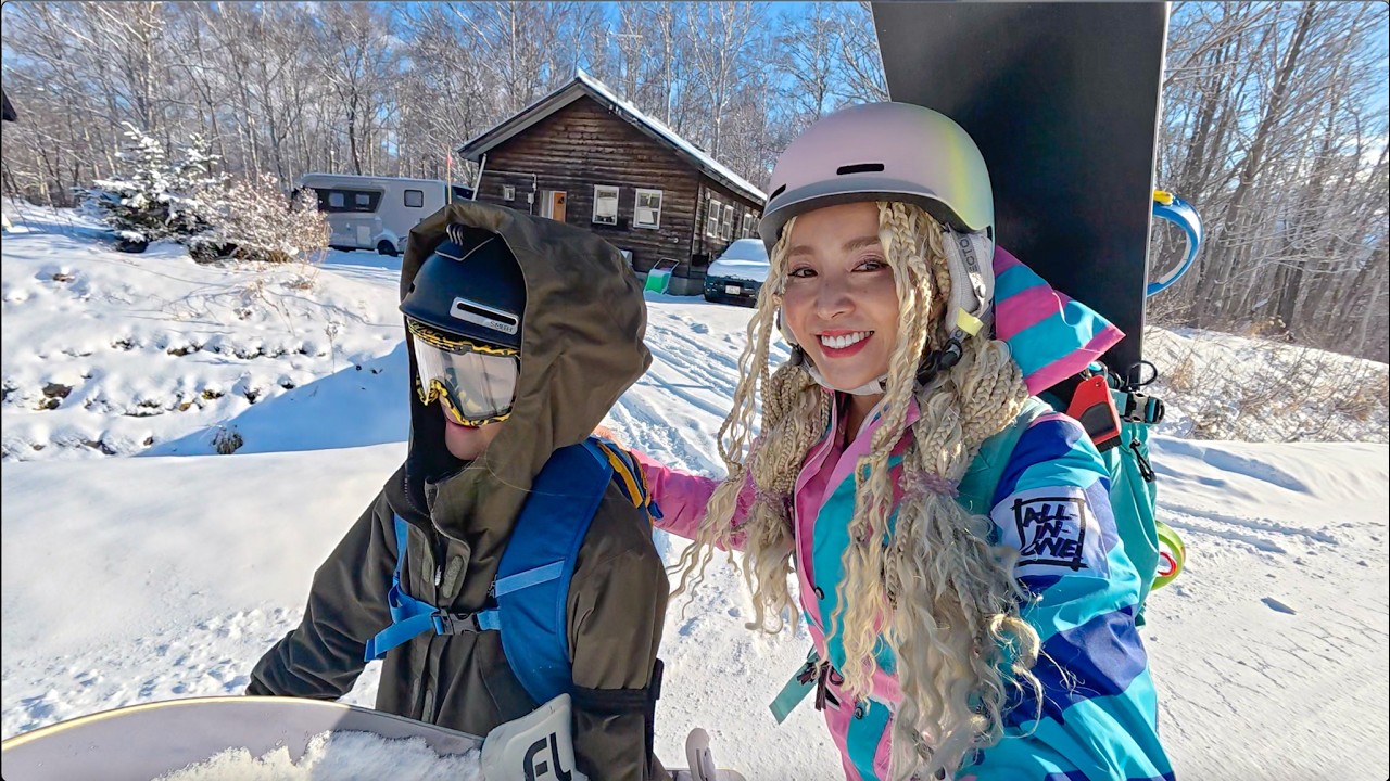 【スノーボード】ニセコ生活🇯🇵家から歩いてスノボに行ってみた🤣ニセコハナゾノオープン🏂Niseko2024-2025