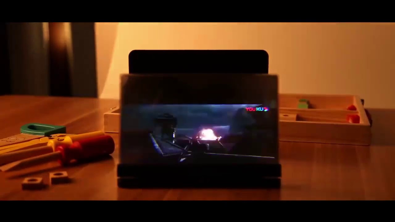 12 pouces t&eacute;l&eacute;phone portable 3D &eacute;cran vid&eacute;o loupe 8 9  pliant incurv&eacute; agrandi Smartphone film amplif