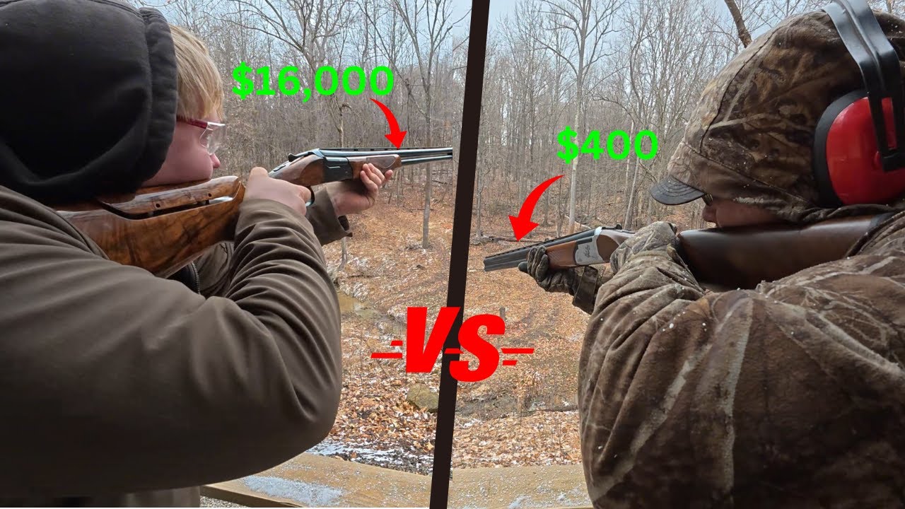 $16,000 Kolar Arms vs $400 Hatsan Optima D12 | Sporting clay shooting | Over/Under shotguns