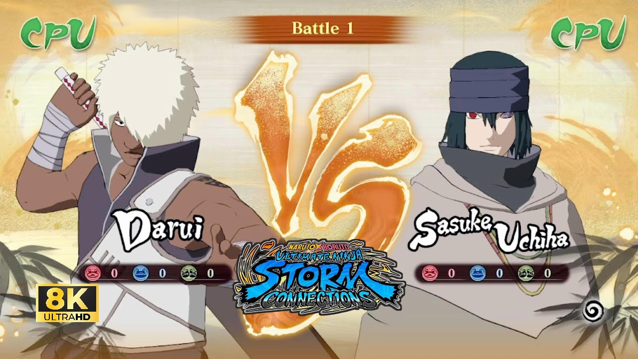 Darui vs Uchiha Sasuke | NARUTO X BORUTO STORM CONNECTIONS [8K 60FPS]