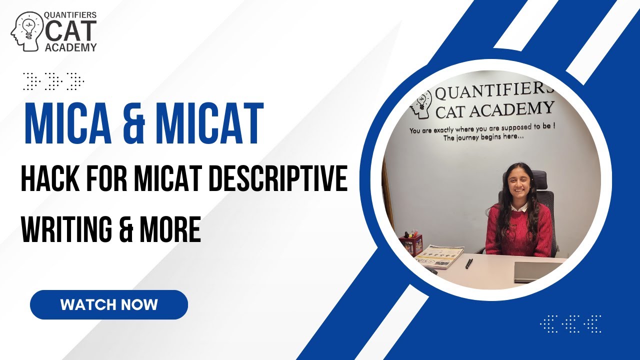MICAT & MICA HACKS by MICA Student - Must watch before MICAT Exam