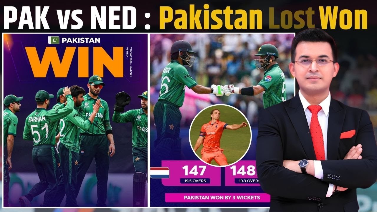 Pak vs NED : Pakistan overcome massive Dutch upset scare, win by 3 wickets.