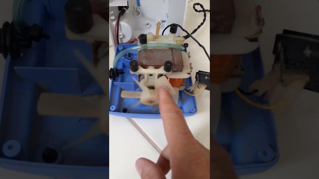 Mini compressor de ar do inalador, funcionando na eletricidade, como ele é?