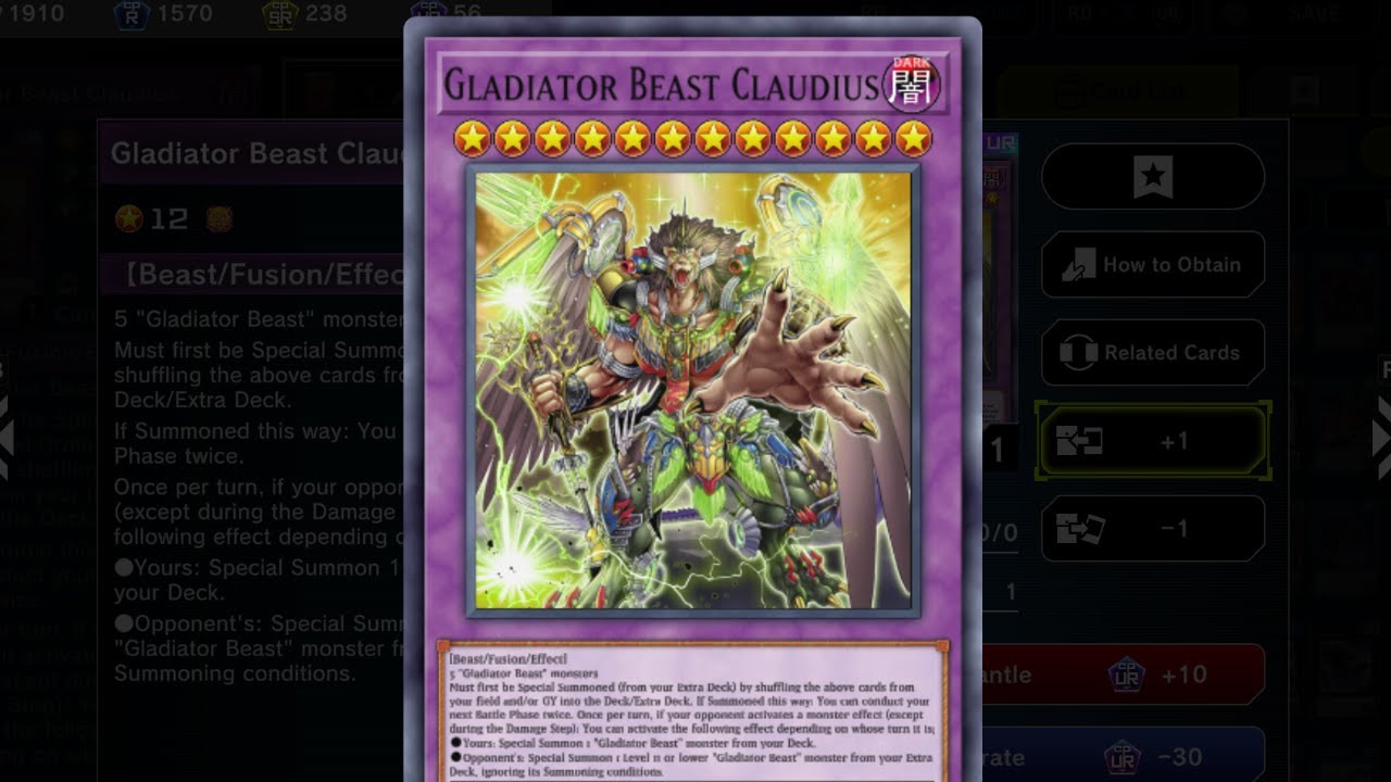 Gladiator Beasts November 2025 - Yugioh Master Duel