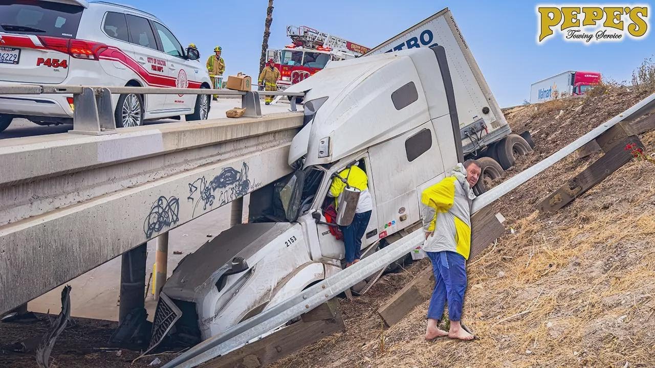 Conductor afortunado sobrevive al choque más horrible de 2025.
