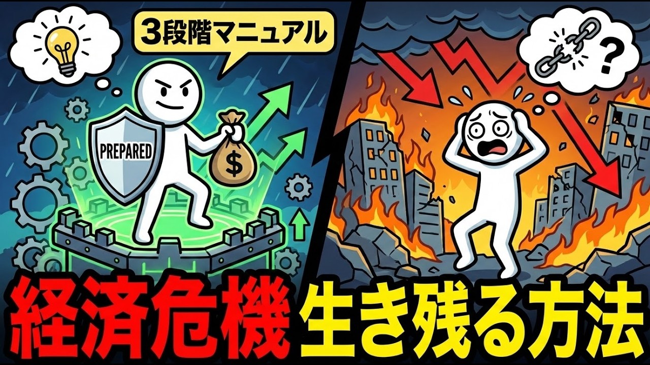 経済大恐慌が来れば、準備した者はチャンス！対策のない者は地獄！（危機時に富裕層が使う3段階マニュアル）