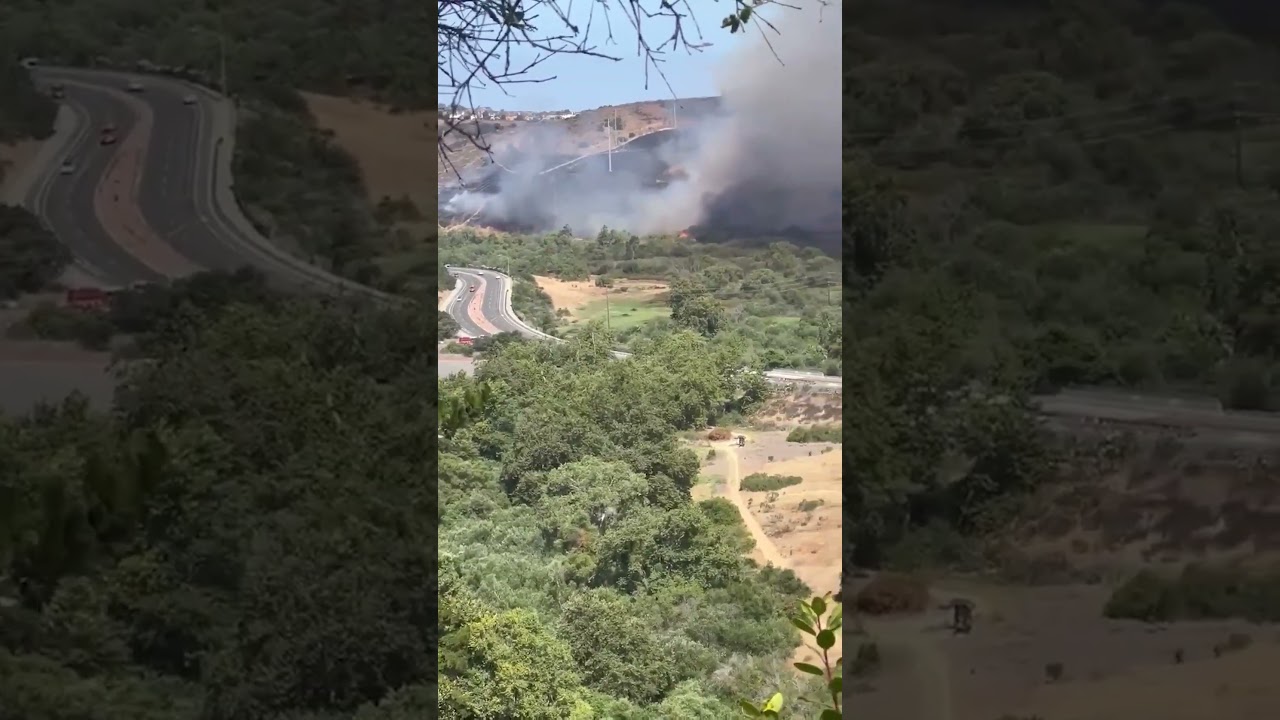 Wildfire explodes in San Diego&rsquo;s Sorrento Valley forcing evacuations