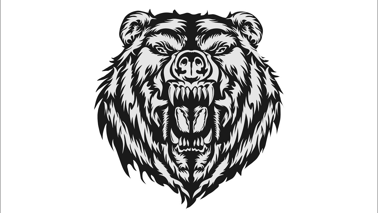 Crafting a Bold Bear Illustration | Adobe Illustrator Timelapse