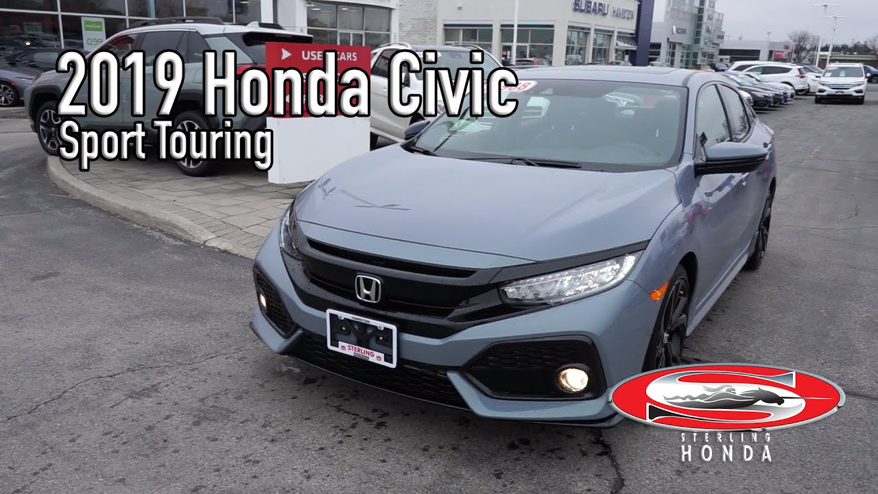**SOLD** 2019 Honda Civic Hatchback Sport Touring: Features & Walk-around (Sterling Honda)