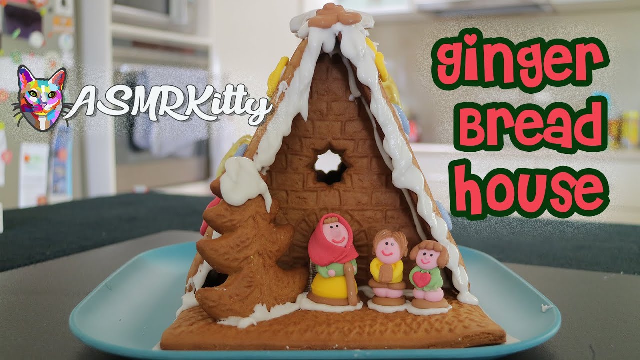 Making a Gingerbread House | ASMR No Talking