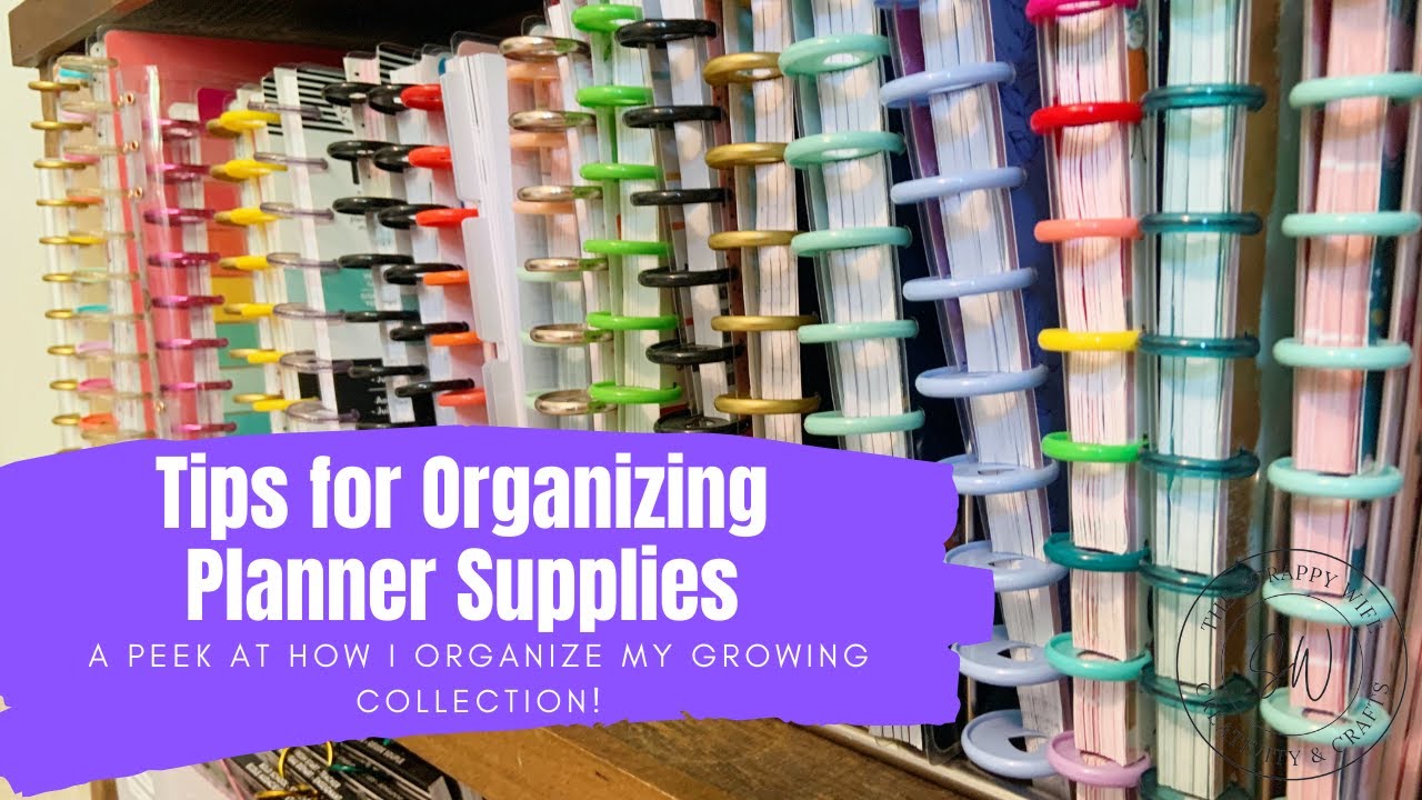 Tips for Organizing Planner Supplies || Planner Space
