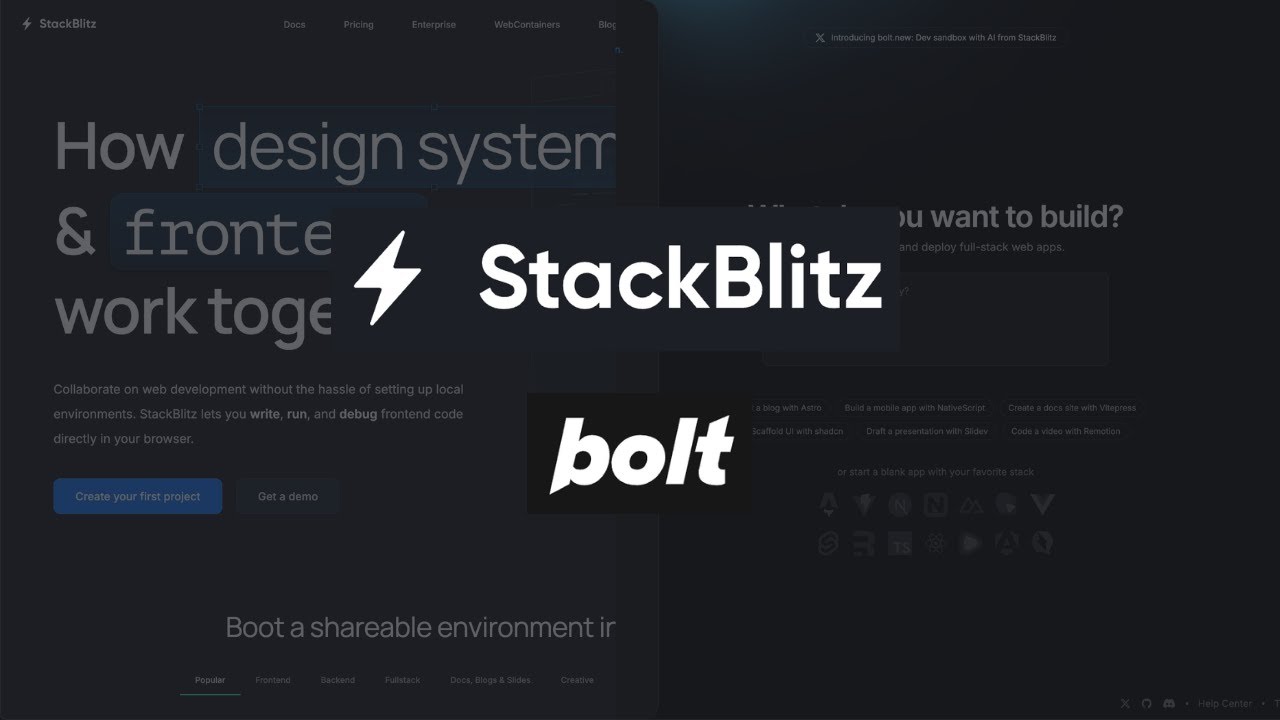 AIでコードを自動生成できる、StackBlitz+Bolt.newを紹介