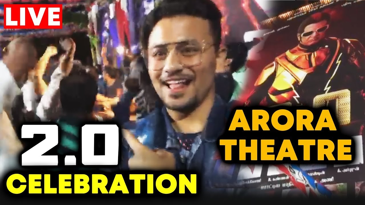 2.0 Movie | GRAND CELEBRATION At Aurora Theatre | FANS First Day First Show | Akshay, Rajnikanth