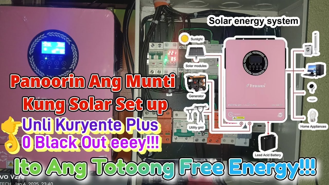 Fronus 3kw hybrid Inverter Unli Kuryente Na #share #inverter #solarenergy #solarinstallation