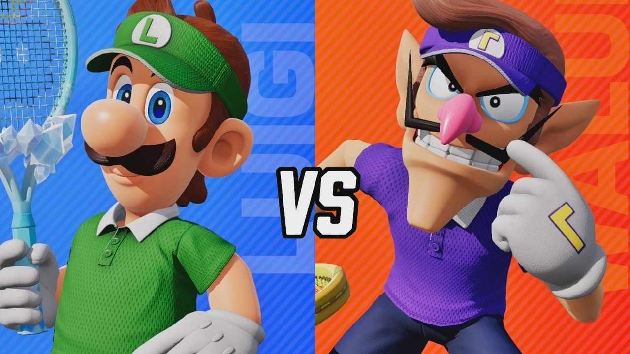 Mario Tennis Fever - Luigi Vs. Waluigi