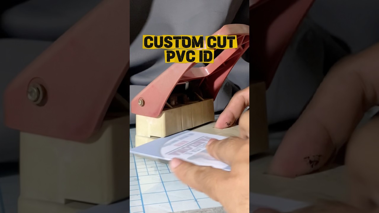 Custom Big Size PVC ID Card | Printing Tutorial #shorts