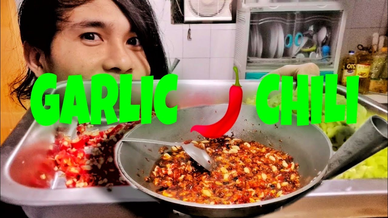 CHILI GARLIC OIL w/ BLACK BEANS AND PEANUTS