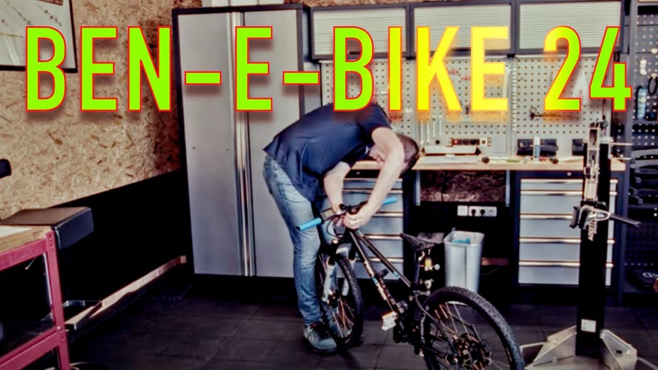 Ben-E-Bike Twenty four Black Edition 13 Kilo leicht - E-MTB für Kinder ab 8-10 Jahren