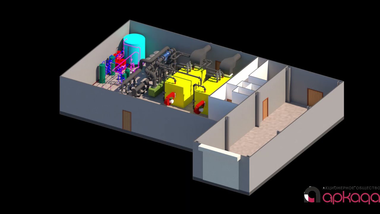 Типовой BIM проект котельной в программах Revit и Inventor
