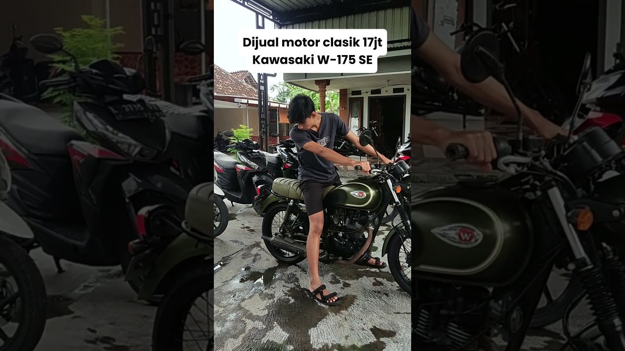 Dijual motor clasik 17jt Kawasaki W-175 SE 2018
