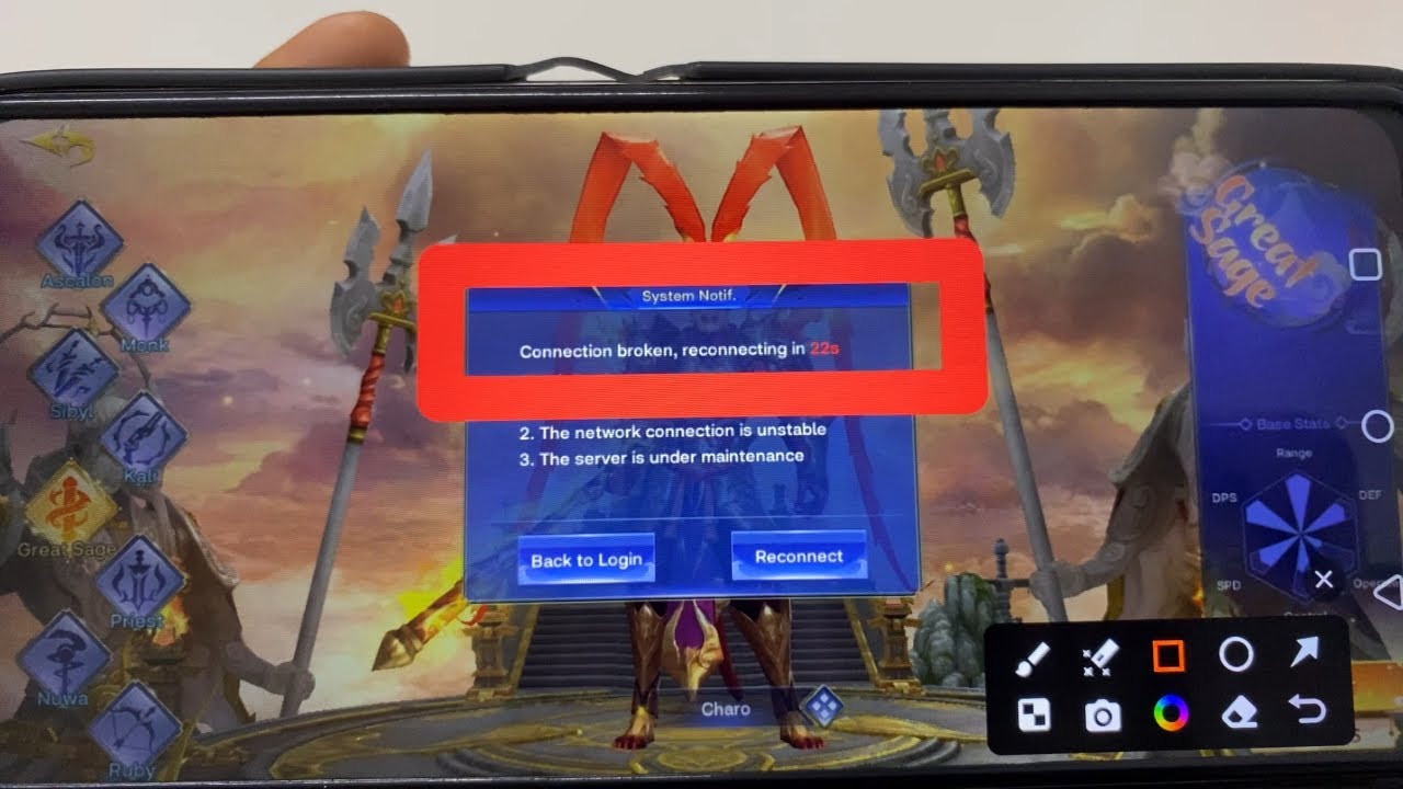 How to Fix Connection broken reconnecting in 22s problem solve in Lost Sanctuary: Eternal Origin