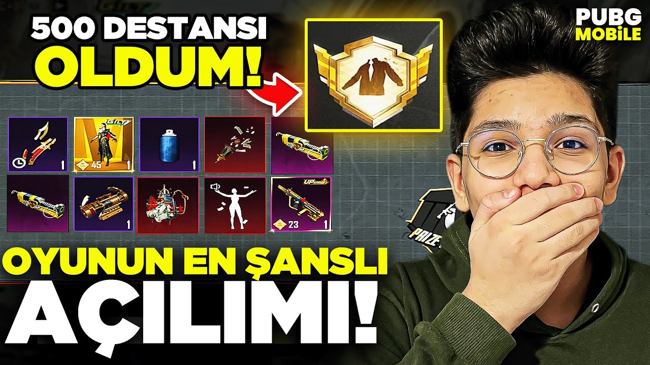 HAYALİM GERÇEKLEŞTİ! 500 DESTANSI OLDUM - PUBG MOBİLE