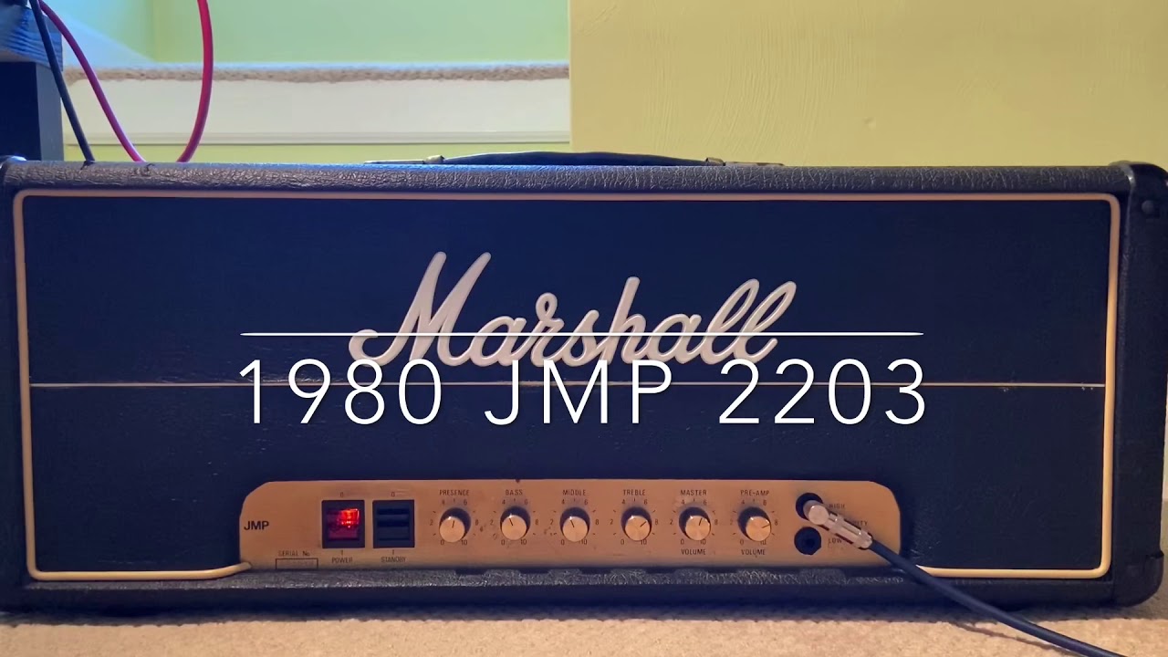 1980 Marshall JMP 2203 - Hard Rock - No Pedals