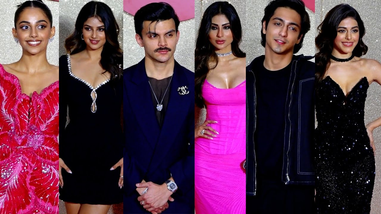 Harnaaz Sandhu,Ahaan Panday,Mouni Roy & Banita Sandhu At Jio World Plaza