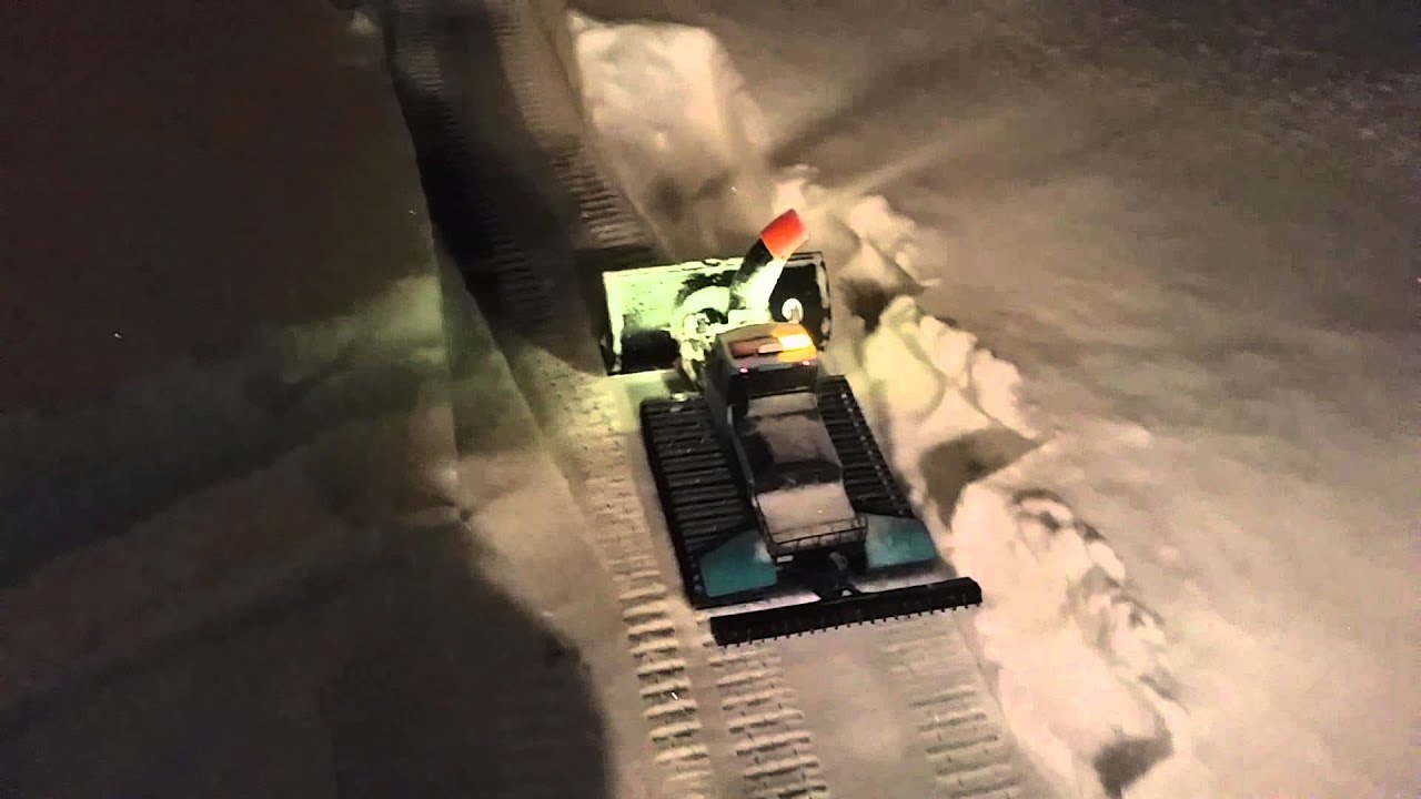 3D Printed Snowblower Action