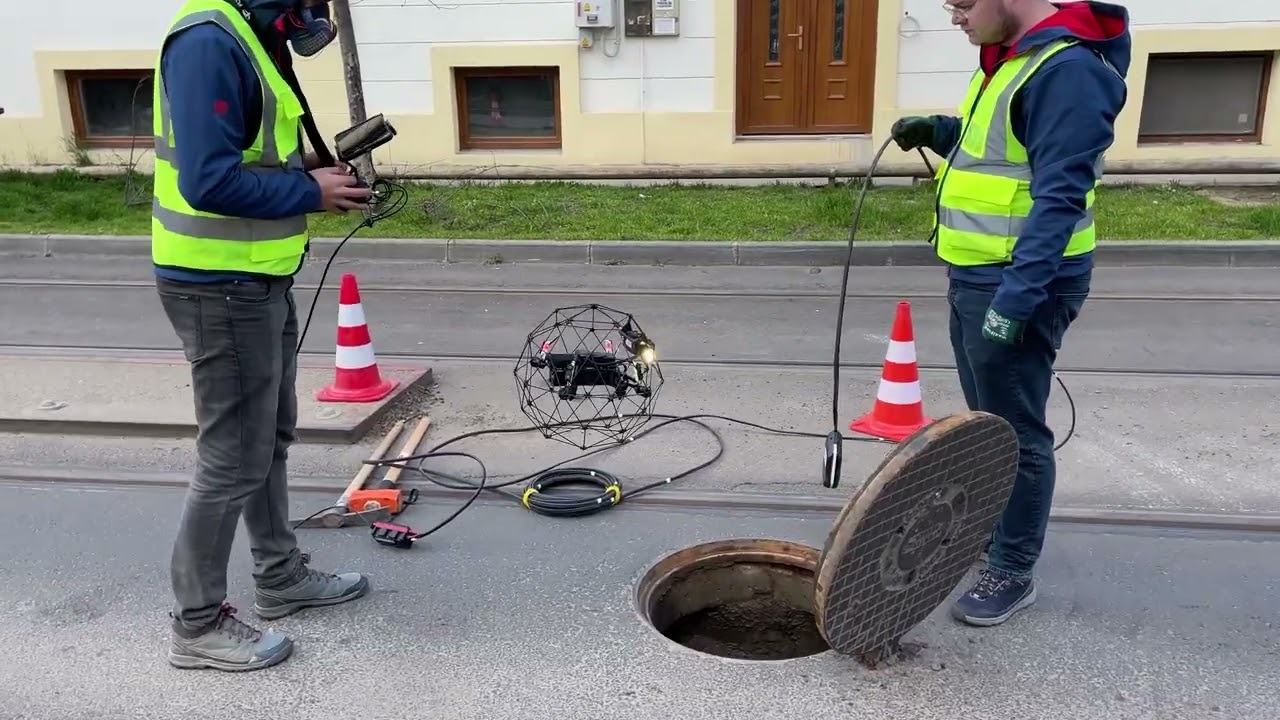 Sewer Inspection and point cloud mapping using specialized drones for confined spaces (Elios 3)