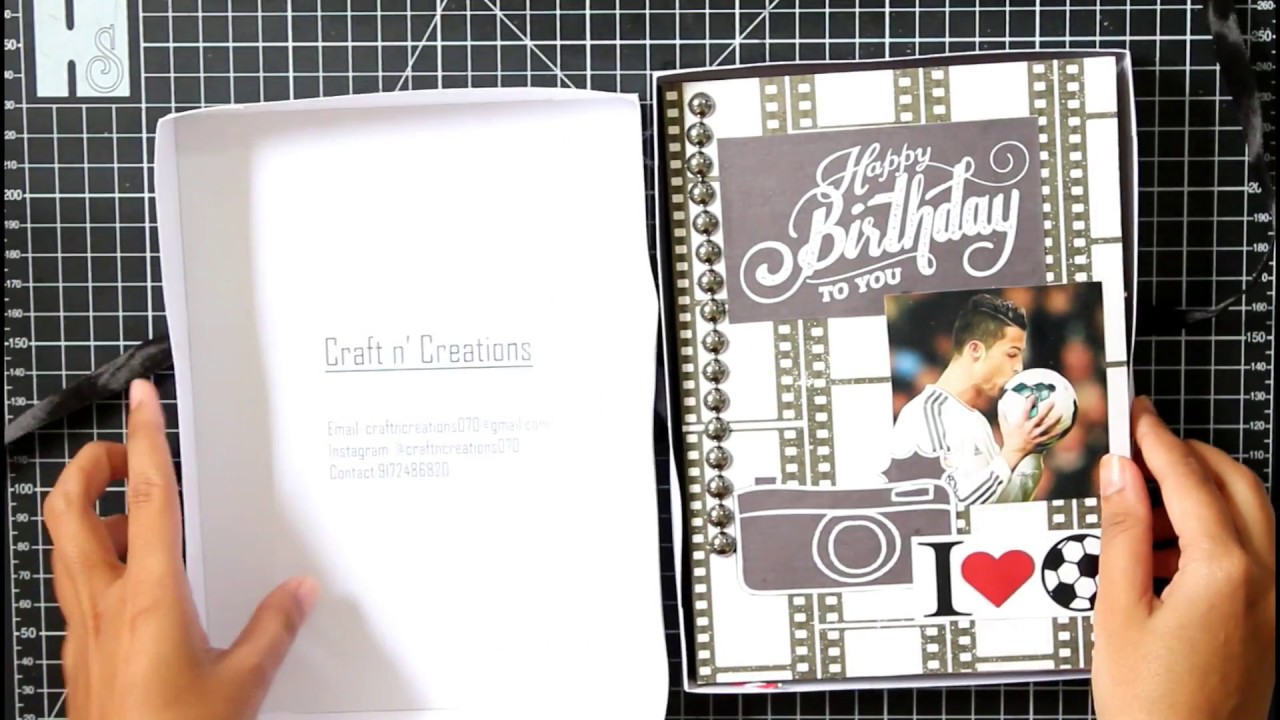 MINI SCRAPBOOK | SCRAPBOOK DESIGNED FOR FOOTBALL LOVER |