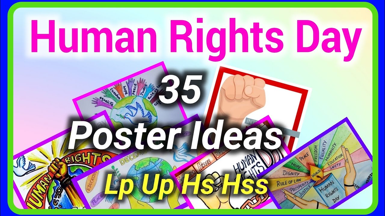 Human Rights Day Poster Making Ideas, Human rights drawing ideas, Ashwin's World