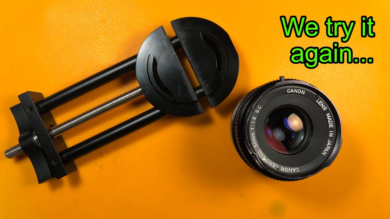 Trying out the Lens Vise tool AGAIN. (Filter repair)(S.L.E.).