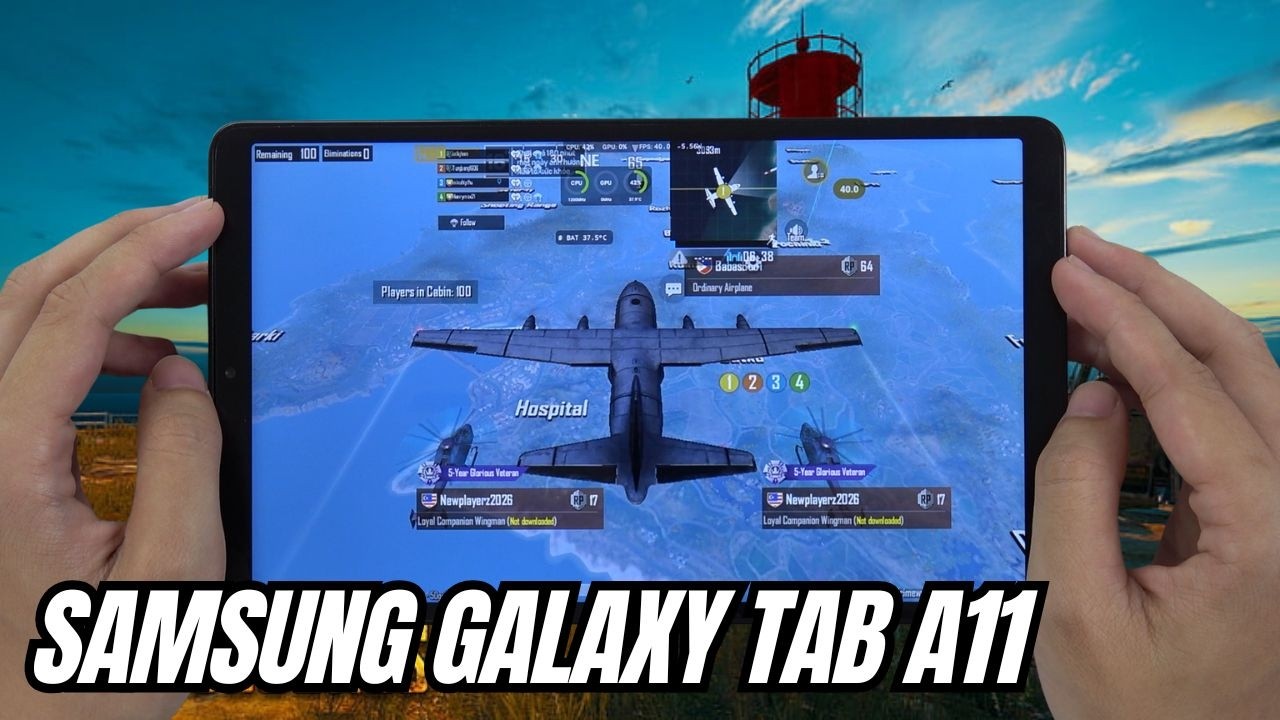 Samsung Galaxy Tab A11 Test Game PUBG Mobile | FPS & Graphics | Dimensity 7300