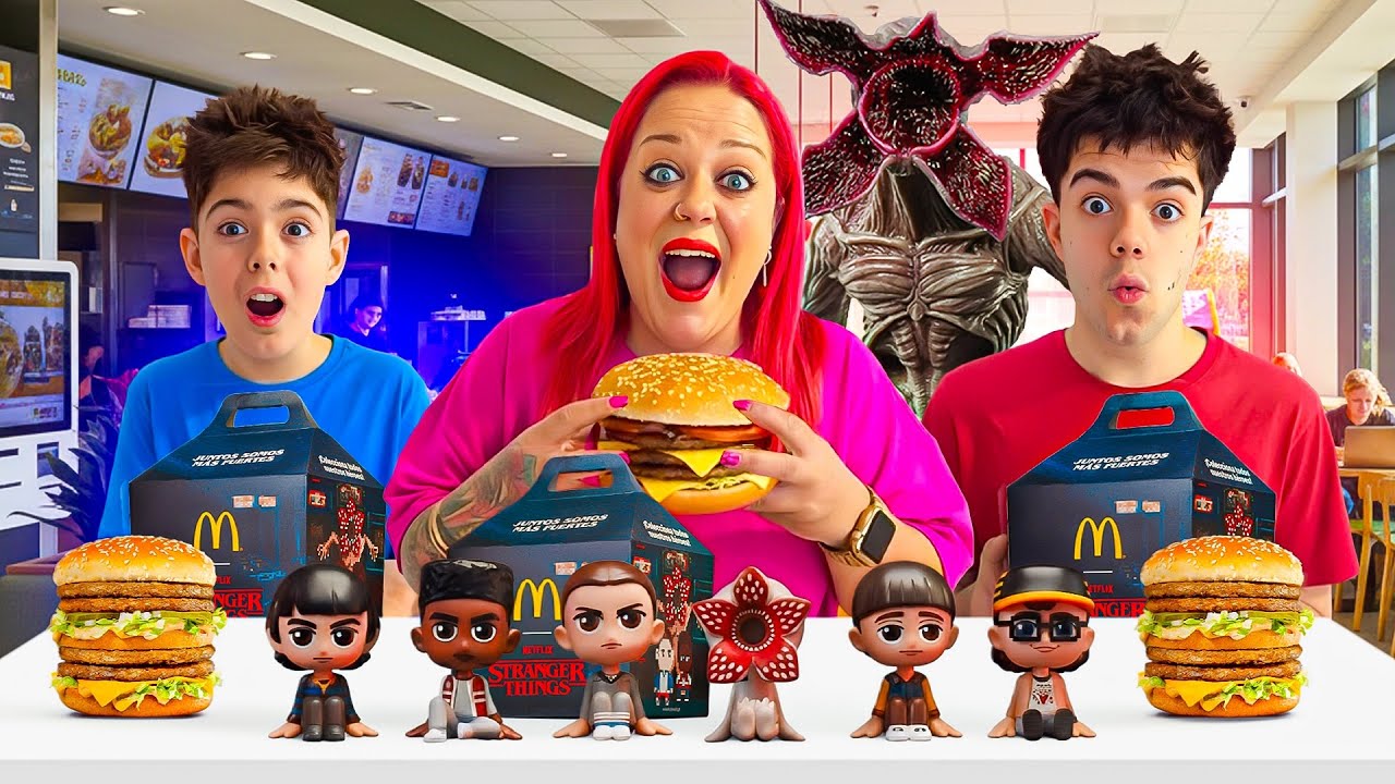 COMPRAMOS todos los MENÚS de STRANGER THINGS en MCDONALDS!!!