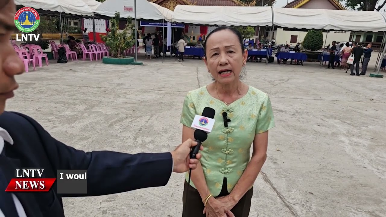 The atmosphere of the election at Nong Bone Village, Saysettha District, Vientiane Capital