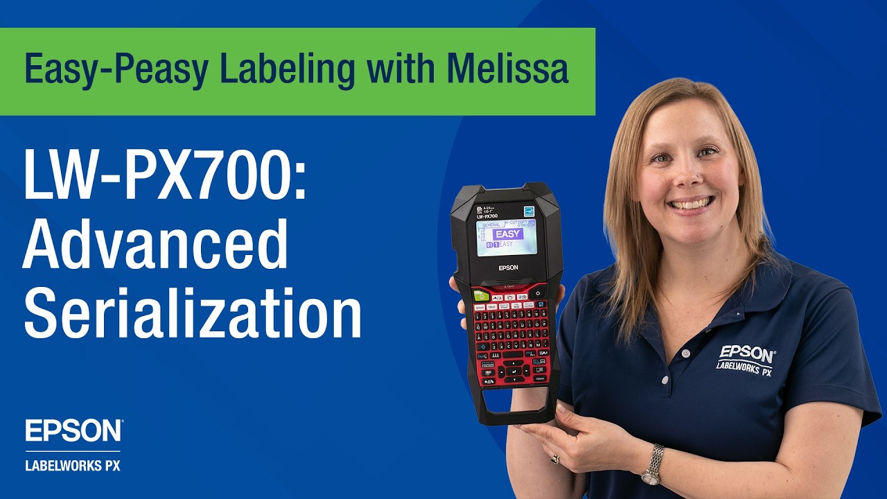 Epson LabelWorks LW-PX700: Advanced Serialization for Labeling Patch Panels, 66 Blocks, & Faceplates