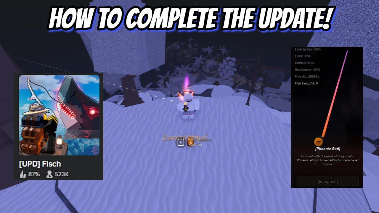 How to get EVERYTHING in the new HUGE  megalodon UPDATE!! (ROBLOX FISCH)