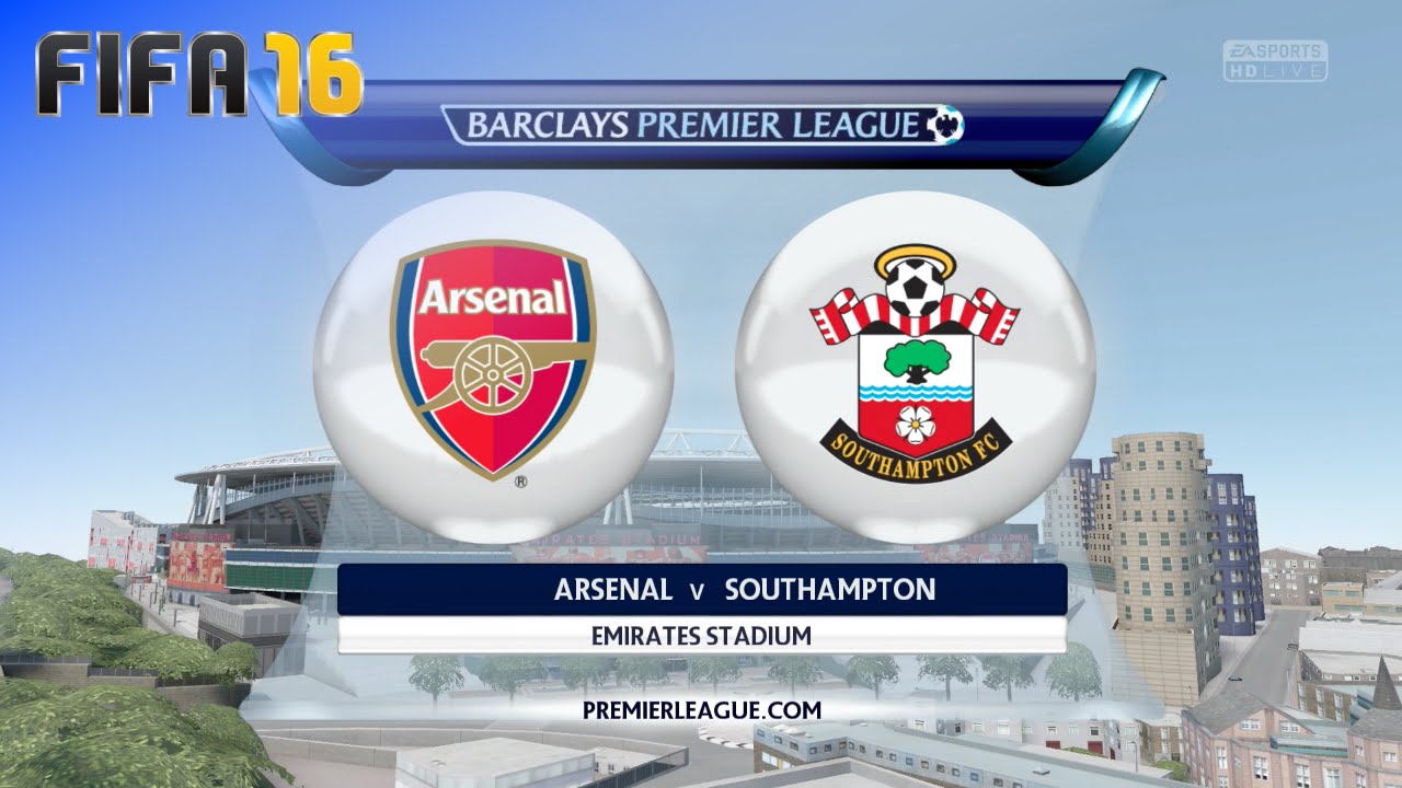 FIFA 16 - Arsenal vs. Southampton @ Emirates Stadium (Season '16/'17)