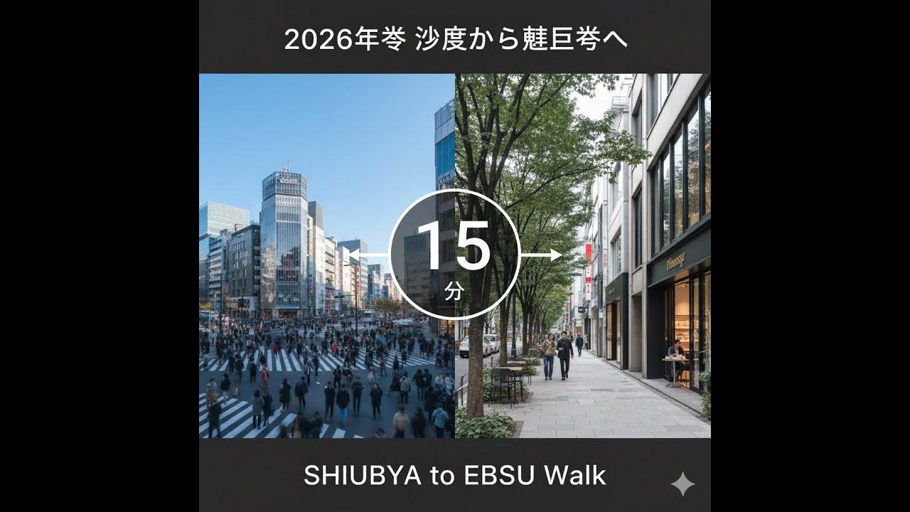 Walking in Tokyo 2026: Shibuya to Ebisu (Meiji-dori St.)