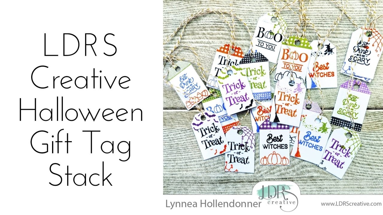 LDRS Creative August Features Day 1 | Halloween Gift Tag Stack