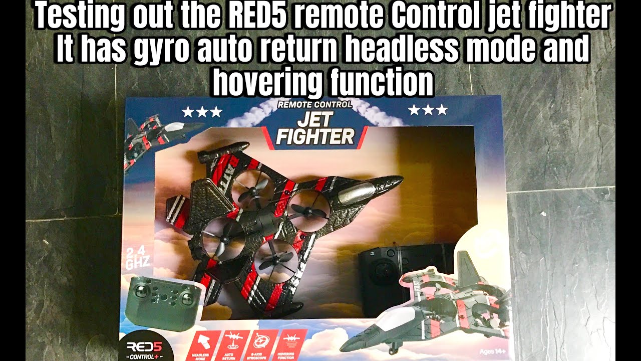 Testing out the RED5 remote control jet fighter this drone has gyro auto return headless mode
