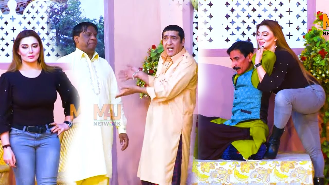 Iftikhar Thakur with Khushboo and Amanat Chan, Tariq Teddy | Stage Drama Shaadi Mere Yaar Ki 2020