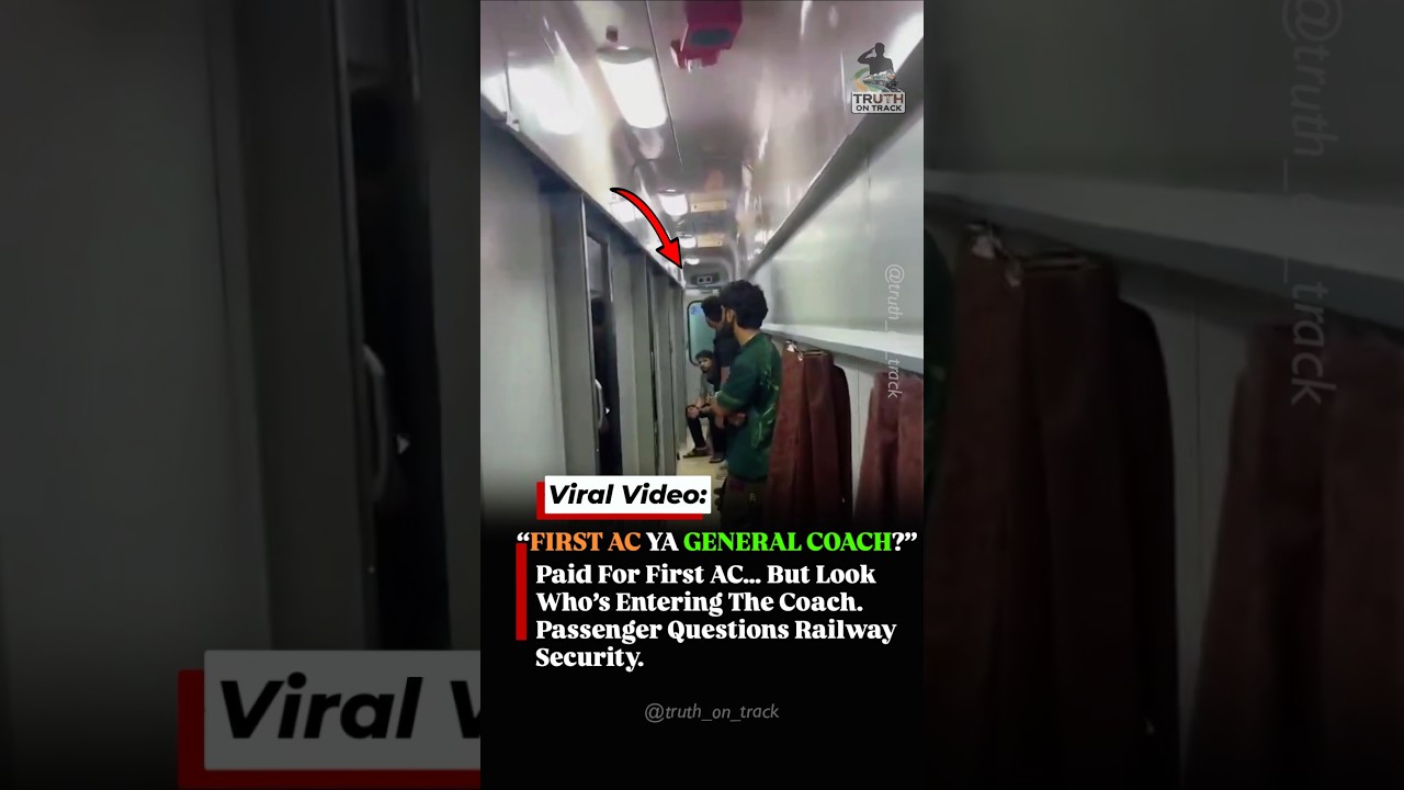 Paid For First AC&hellip; But Look Who&rsquo;s Entering The Coach #shorts #indianrailways
