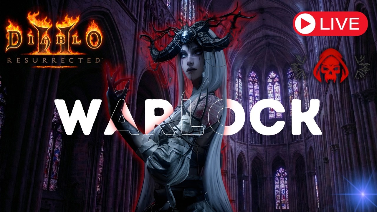 🔴 UM ERRO E TUDO ACABA: Warlock Hardcore Rumo ao 99 (Diablo 2)