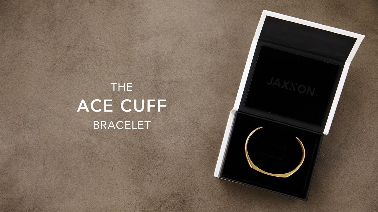 Men's Gold Ace Cuff | Men's Jewelry Unboxing | JAXXON