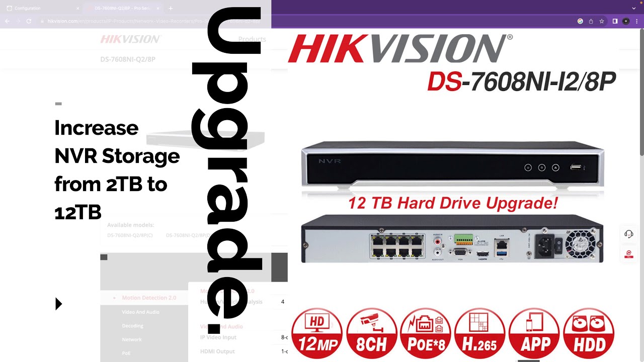 Upgrading Hikvision NVR Hard Drive